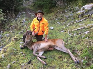 Gian Peider Albin cun tschierv da sis en il guaud