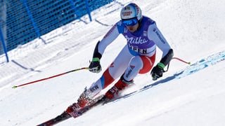 Il skiunz grischun Mauro Caviezel durant ina cursa ad Aspen. 