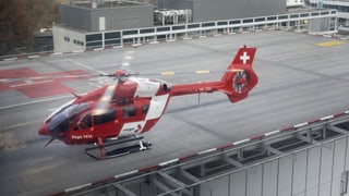 In helicopter da la Rega.