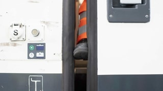 Pe da persuna en tren.
