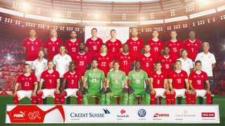 La squadra naziunala svizra da ballape.