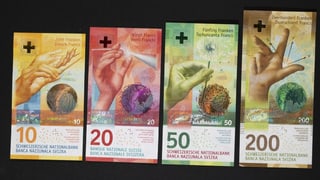 Purtret da la nova seria da bancnotas. 
