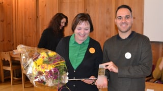Purtret da Silvia Hofmann e Pascal Pajic. Purtret da Silvia Hofmann e Pascal Pajic.