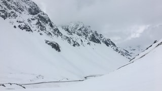 Vista vers Bravuogn - la via dal Alvra e blera naiv