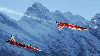 Dus aviuns da la Patrouille Suisse dal tip «Tiger» avevan strivla in l'auter durant in sgol da trenament (maletg simbolic).