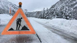la via dal Pass dal Fuorn serrada.