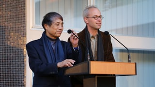 L'architect Tadao Ando cun ses translatur .