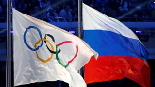 Las bandieras dal IOC  e da la Russia