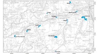Charta geografica cun ils 11 reservats da guaud en Surselva. Charta geografica cun ils 11 reservats da guaud en Surselva.