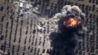 Bumbardament russ da la Siria, vista ord l'aria.