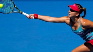 Belinda Bencic n'ha betg gì schanza cunter Serena Williams. Belinda Bencic n'ha betg gì schanza cunter Serena Williams.