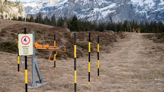 Pista da skis senza naiv a Kandersteg fin december 2016.