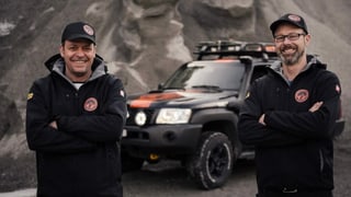 Remo Hosig (dretg) e sies navigatur Stefan Honegger. Remo Hosig (dretg) e sies navigatur Stefan Honegger.