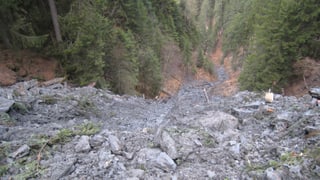 Anc rodund 900‘000 meters cubic material pudessan anc vegnir giuadora or da la Val Parghera.