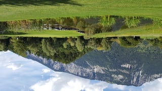 Plazza da golf a Domat.