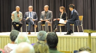 Jürg Inerbitzin, Jon Domenic Parolini, Batist Spinatsch, Carmelia Maissen ed Otmar Seiler