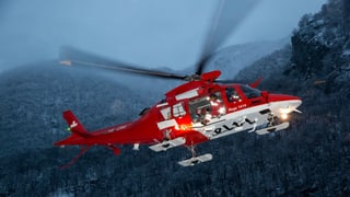 In helicopter da la Rega che sgola.