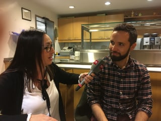 Mario Pacchioli e Gaby Degonda a Glion tar l'acziun 2xNadal. 