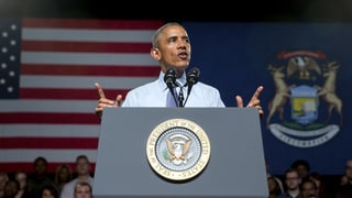 Barack Obama durant il pled. 