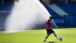 Er durant il trenament da la naziunala Svizra vegn tgirà il pastget dal stadion