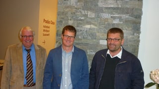 Suprastanza pendicularas Surselva: Josef Brunner, Rudolf Büchi, Martin Hug (da sen.)