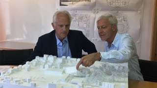 Il maletg mussa il andamma Tarzisius Caviezel e l'architect Daniele Marques 