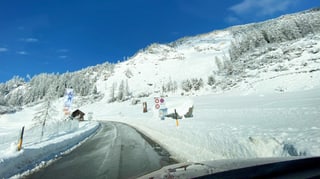 Vista or da l'auto en direcziun dal «rutsch».