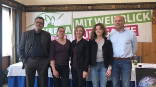 ils 5 candidats da La Verda. ils 5 candidats da La Verda.
