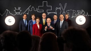 Els set en posiziun.