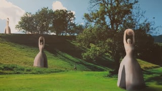 Sin in prà en plazzadas 3 figuras da lain. Quellas figuras furman il maletg per il gieu el liber.