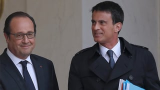 purtet da François Hollande e Manuel Valls