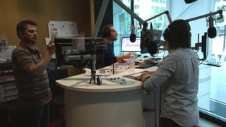 Ils 3 en il studio dal radio rumantsch Ils 3 en il studio dal radio rumantsch