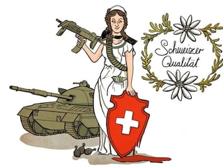 La mamma Helvetia paradescha avant in panzer ed è loscha sin la qualitad svizra.