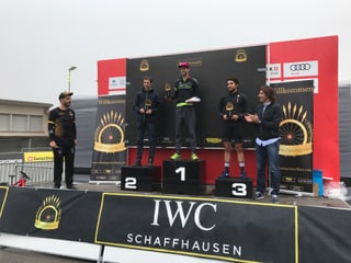 Podest cun ils trais pli sperts a la cursa Chasing Cancellara ad Andermatt.