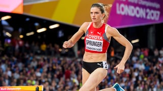 L'atleta svizra Lea Sprunger L'atleta svizra Lea Sprunger