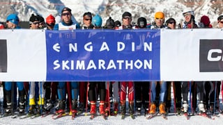 Avant la partenza al Maraton da skis engiadinais.