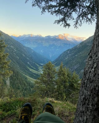 Sin lajetg da chatscha da Georg Orlik en Val Russein.
