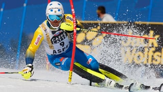 il skiunz André Myhrer en acziun.