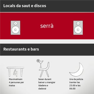 grafica cun si scumond da discos e locals da saut e restaurants e bars. grafica cun si scumond da discos e locals da saut e restaurants e bars.