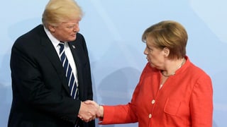 Trump e Merkel.
