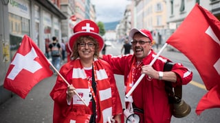 Fans da l'equipa svizra. 