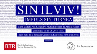 Flyer "Sin il Viv!" a Lumbrein