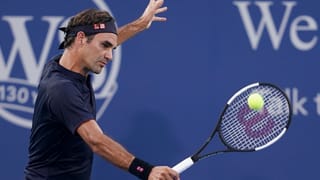 Roger Federer durant ina partida.