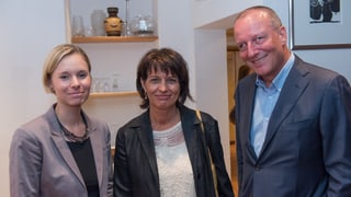 A l’emissiun dal 1. d’avust a Zernez, Doris Leuthard, cussegliera federala, Ladina Heimgartner directura RTR e Roger de Weck, directur general SRG SSR, 01-08 A l’emissiun dal 1. d’avust a Zernez, Doris Leuthard, cussegliera federala, Ladina Heimgartner directura RTR e Roger de Weck, directur general SRG SSR, 01-08