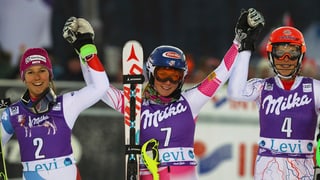 da san. Wendy Holdener, Mikaela Shiffrin e Petra Vlhova.