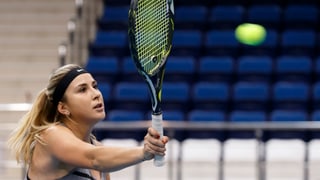 Purtret da Belinda Bencic durant in trenament. 