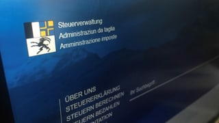 Purtret da la pagina d'internet da l'administraziun da taglia dal Grischun