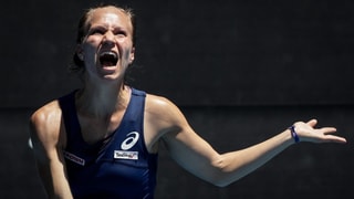 La giugadra da tennis svizra Viktorija Golubic. La giugadra da tennis svizra Viktorija Golubic.