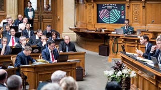 vista en il Cussegl naziunal durant ina debatta