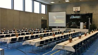 Sala da gimnastica da la halla polivalenta Dulezi.